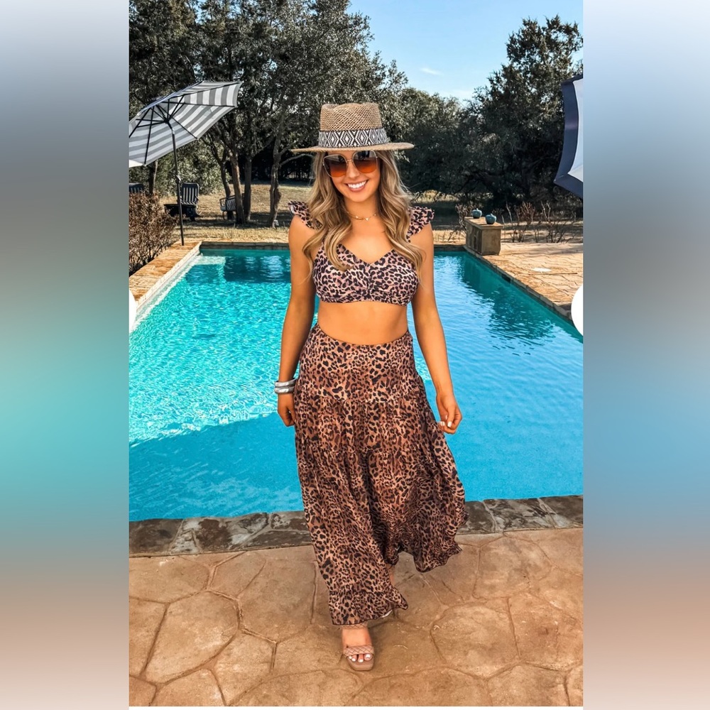 Blakeley Brand Capri Chic 3 piece Swim Set Sz Med